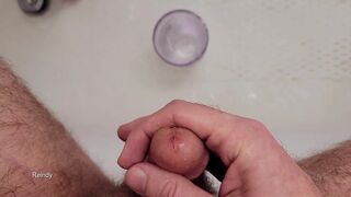 Reindy_ Andy jerks off and pees in slow motion, with a slow-mo rewind of his jerk off session!