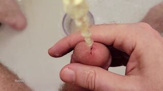 Reindy_ Andy jerks off and pees in slow motion, with a slow-mo rewind of his jerk off session! - 14 image