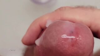Reindy_ Andy jerks off and pees in slow motion, with a slow-mo rewind of his jerk off session!