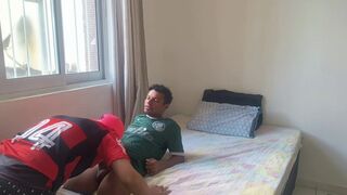 Watch Junior Delao and Raphaonce's steamy lesbian sex game end in wild anal action in condo