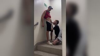 Alvelino dominates a gifted man with her ass & twinkery skills on the stairs - 15 image
