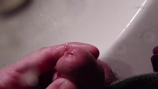 Watch me take a close-up view of my peehole while I pee in slow motion - 15 image