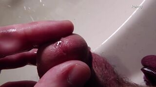 Watch me take a close-up view of my peehole while I pee in slow motion - 2 image