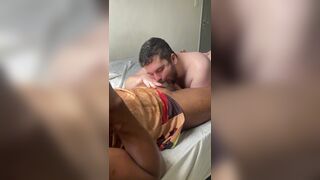 Felipe Safofo's big ass takes on a married Hetero's bareback blowjob skills - 5 image
