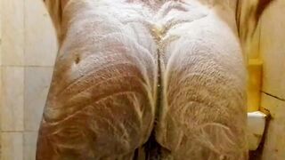 Misterfucktastic indulges in hot bisexual ass play and wetness in steamy solo bath