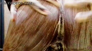 Misterfucktastic indulges in hot bisexual ass play and wetness in steamy solo bath