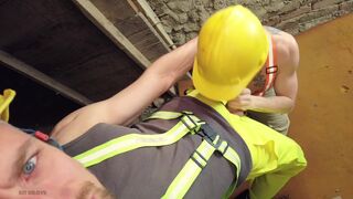 Falcon Al & Kit Belove take turns pounding a muscular coworker from the construction site - 1 image