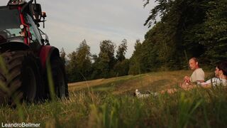Leandro Bellmer & Lorenzo Bernini: A sissy farmer tricked into public anal with straight guy - 14 image