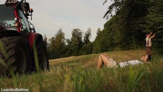 Leandro Bellmer & Lorenzo Bernini: A sissy farmer tricked into public anal with straight guy - 4 image