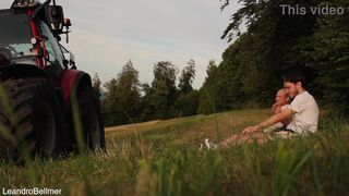 Leandro Bellmer & Lorenzo Bernini: A sissy farmer tricked into public anal with straight guy - 9 image