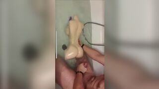 Half Doll Torso fucking in Bathtub anal cum - 15 image