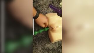 Half Doll Torso fucking in Bathtub anal cum - 5 image