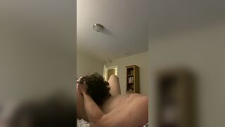 Daddys cock down my throat and boy pussy