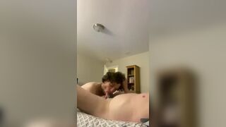 Daddys cock down my throat and boy pussy
