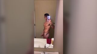 jerking with huge facial