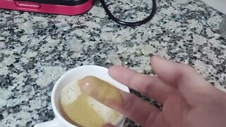 Porn food #5 - Coffee with milk (semen)