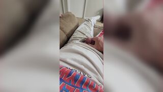 Str8 Solo Male BIG cock shows POV of cock growing soft to hard  BIG and HARD to big cumshot - 5 image