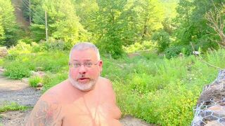 Firefighter Daddy has fun on his lunch break in the woods - 6 image
