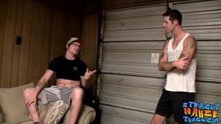 Straight thugs Lex Lane and Cayden Priar jerk off together - 2 image