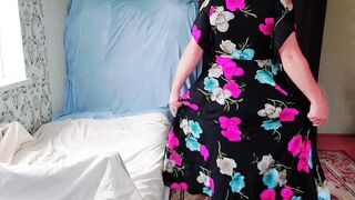 Sissy Slut Sexy Dress Big Butt Crossdresser Solo Performing - 1 image