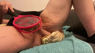 The Lonely Evening Treatment - 600V Electrozapper Cocktreatment, Latexglove Breathplay, Multiorgasm and Cum eating. - 15 image
