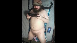 Uncle likes to play his switch laying on his back - 1 image
