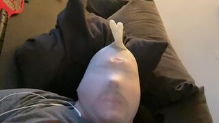 30 minutes of Latex Breathplay w. Cock Electroplay and cumming several times with 2 minutes continuous Happy orgasm. - 5 image