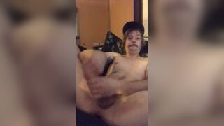 Hot guy just stroking his hot dick for an hour - 8 image