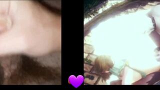 Wanking to Femboy Being Fucked | Shooting a Stream of Cum From My Uncut Dick