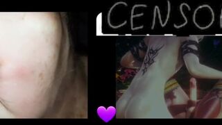 Wanking to Femboy Being Fucked | Shooting a Stream of Cum From My Uncut Dick