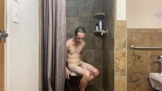 Watch me shower and stroke.