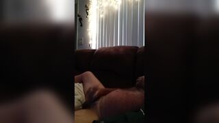 Busting nut on couch - 3 image