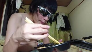 (07/14)eating Hoikoro,Shumai,Chahan,fried chicken while drinking beer - 10 image