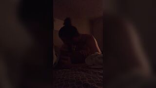 Straight trade comes over when his gf goes to work