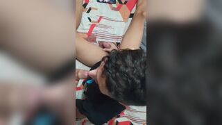 I spy on my stepbrother while he masturbates in the room.... - 12 image