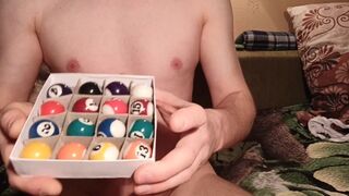 LanaTuls - 16x Anal Pool Balls Insertion. Moscow Anal Sex Slut LanaTuls Available for Hardcore Fuck. - 1 image