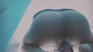 Furry masturbates through the anus