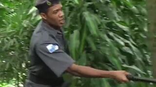 Latinos Outdoor Gay Threesome - 8 image