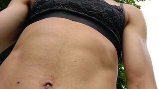 Trying on Victoria Secret thongs in Public