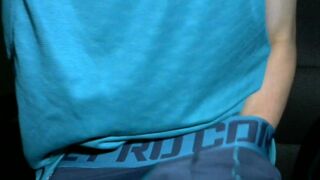college student jerk off and cum wearing my semen underwear