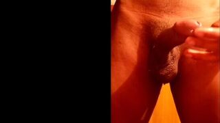 Hot guy jerks off big cock and cums - 14 image