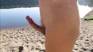 Littleschorschis Cumshot at Lake South (complete film) - 1 image