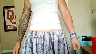 Hot guy jerking home alone