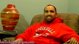 Chubby American amateur Matt cums in Joes mouth after BJ - 5 image