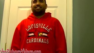 Chubby American amateur Matt cums in Joes mouth after BJ - 6 image