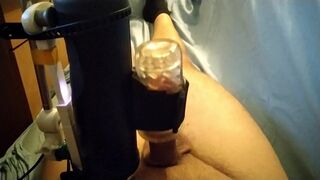 Long edging with the handy masturbator machine