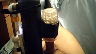 Long edging with the handy masturbator machine