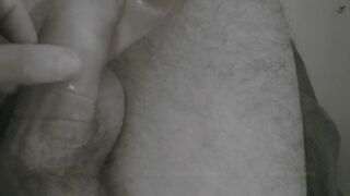 jerking with a condom and then pissing in the condom and cuming on mu ankle