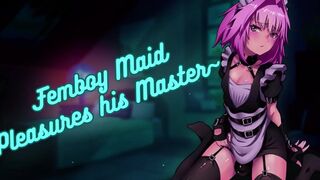 [ASMR] Femboy Maid Plays With Himself in Front of Master__ Moaning _ Intense _ NSFW _ Kissing _ Lewd - 10 image