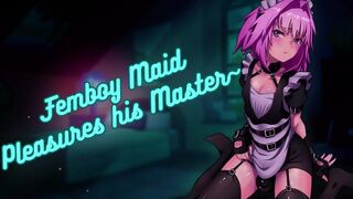 [ASMR] Femboy Maid Plays With Himself in Front of Master__ Moaning _ Intense _ NSFW _ Kissing _ Lewd - 4 image